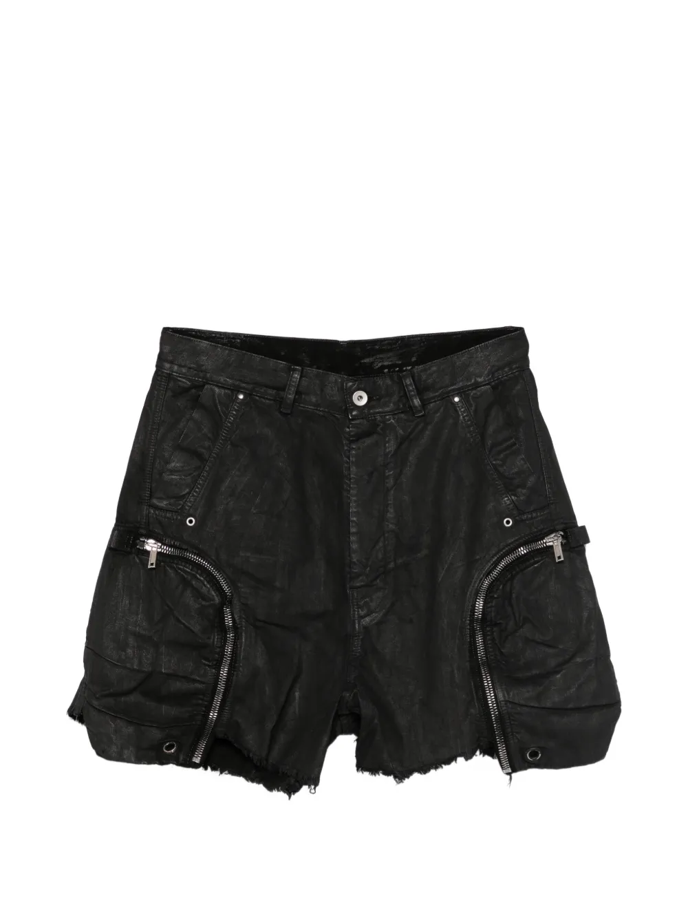 Rick Owens DRKSHDW Bauhaus frayed shorts - Nero