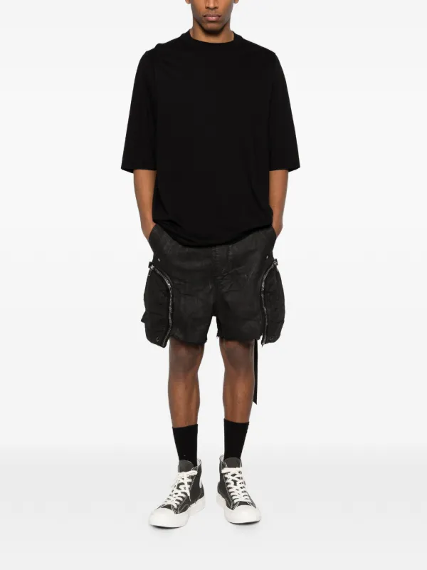 Rick Owens DRKSHDW Bauhaus フレイド ショートパンツ | ブラック
