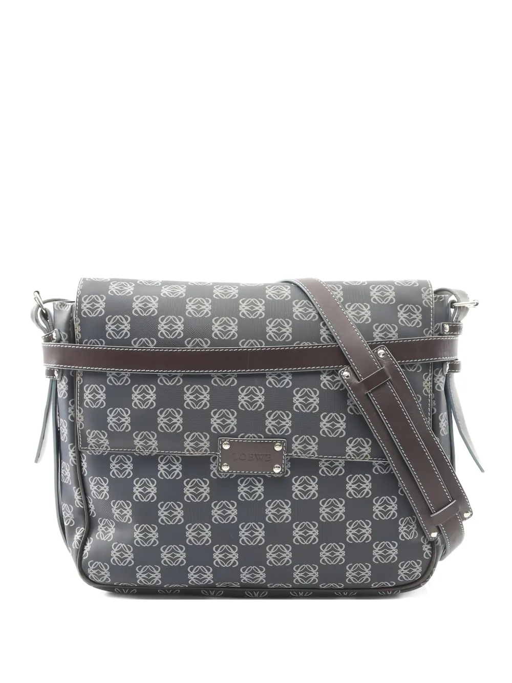 Loewe Pre-Owned 2000s Anagram shoulder bag - Grigio