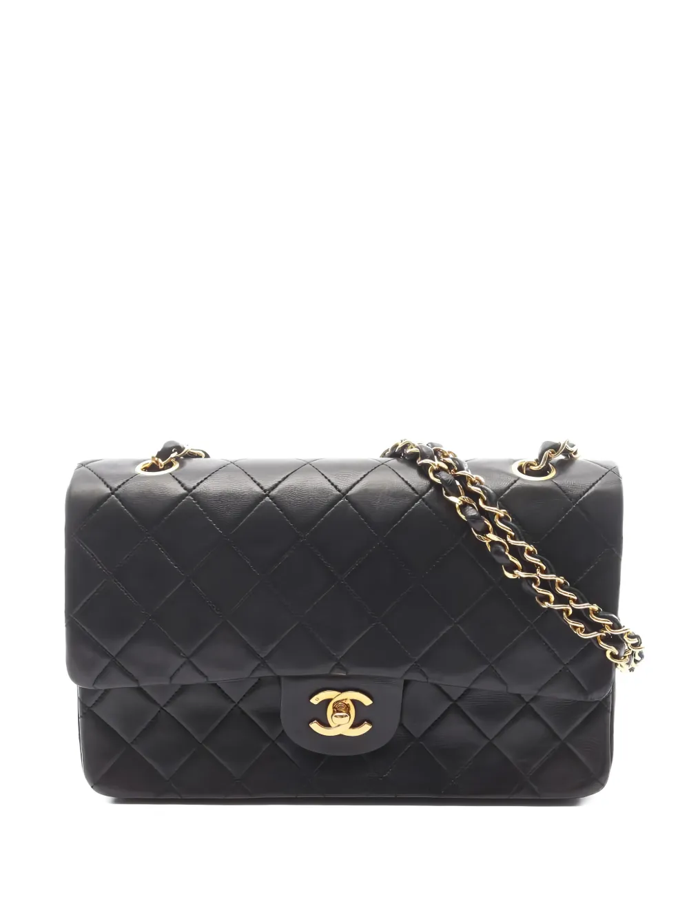 CHANEL Pre-Owned 1986-1988 Double Flap chain-strap shoulder bag - Nero