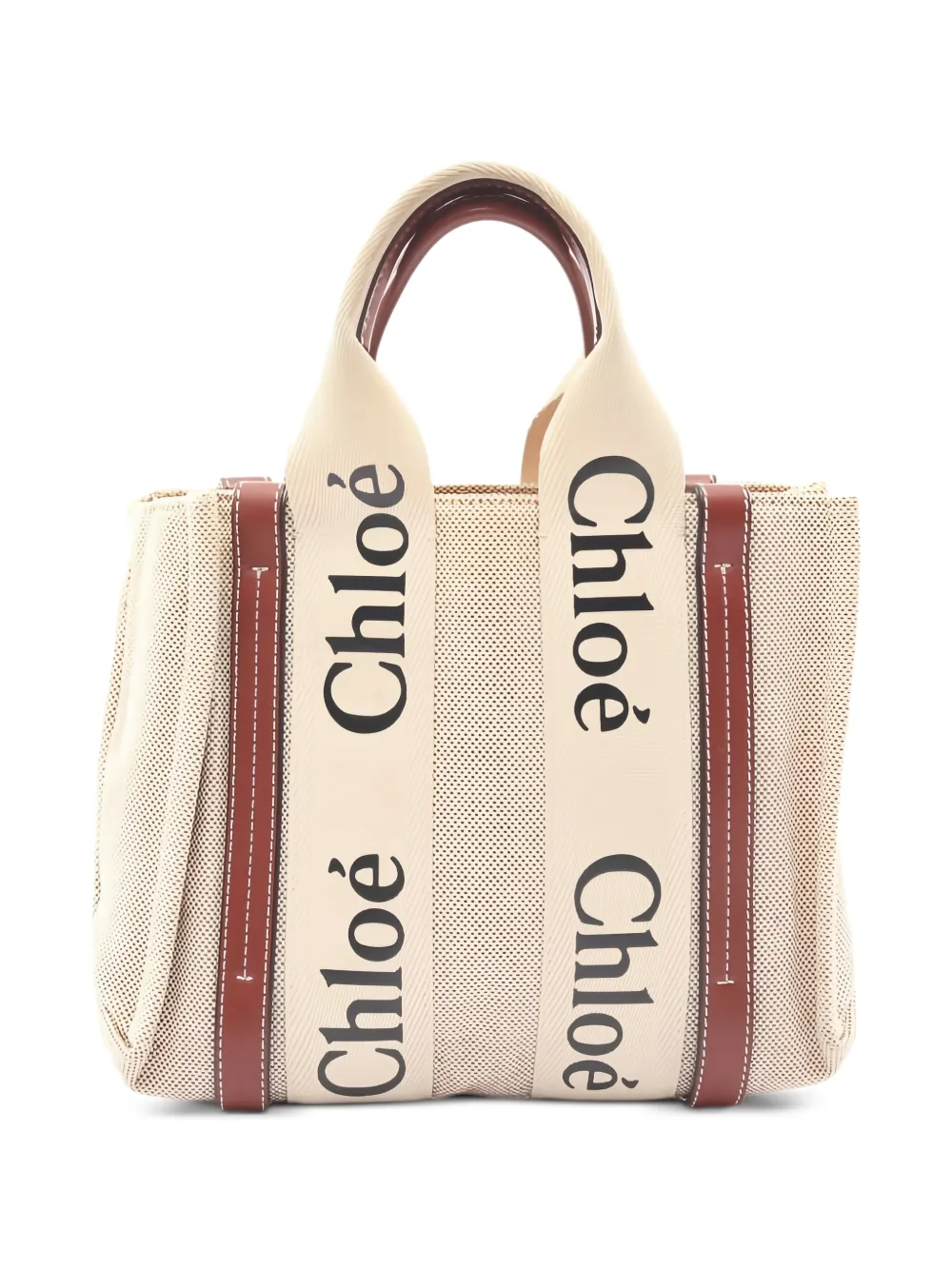 Chloé Pre-Owned 2000s small Woody tote bag - Toni neutri