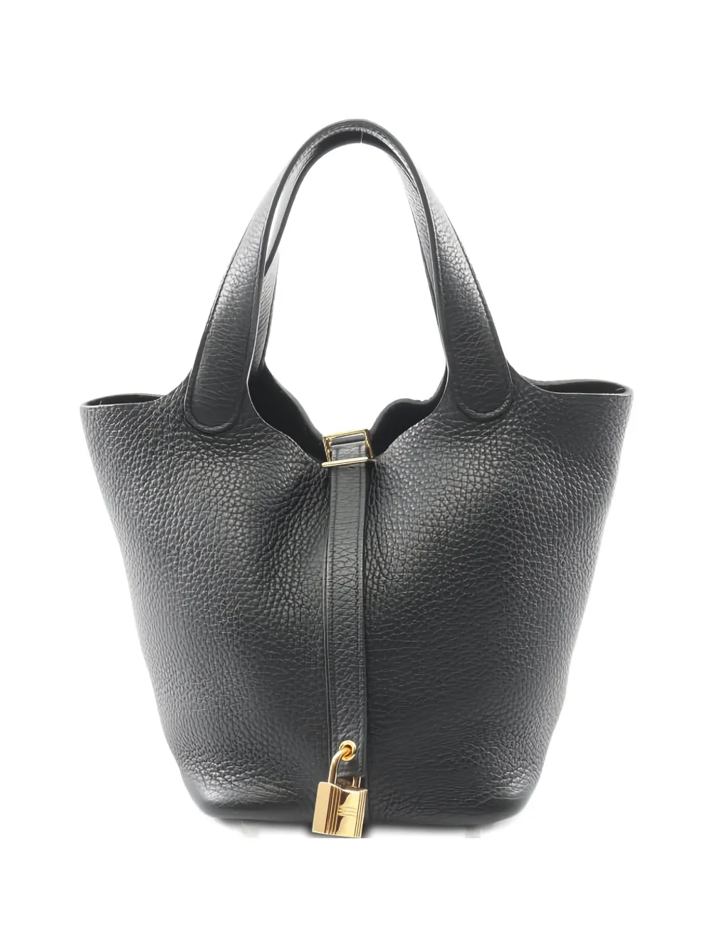 Hermès Pre-Owned 2022 18 Picotin Lock leather tote bag - Nero