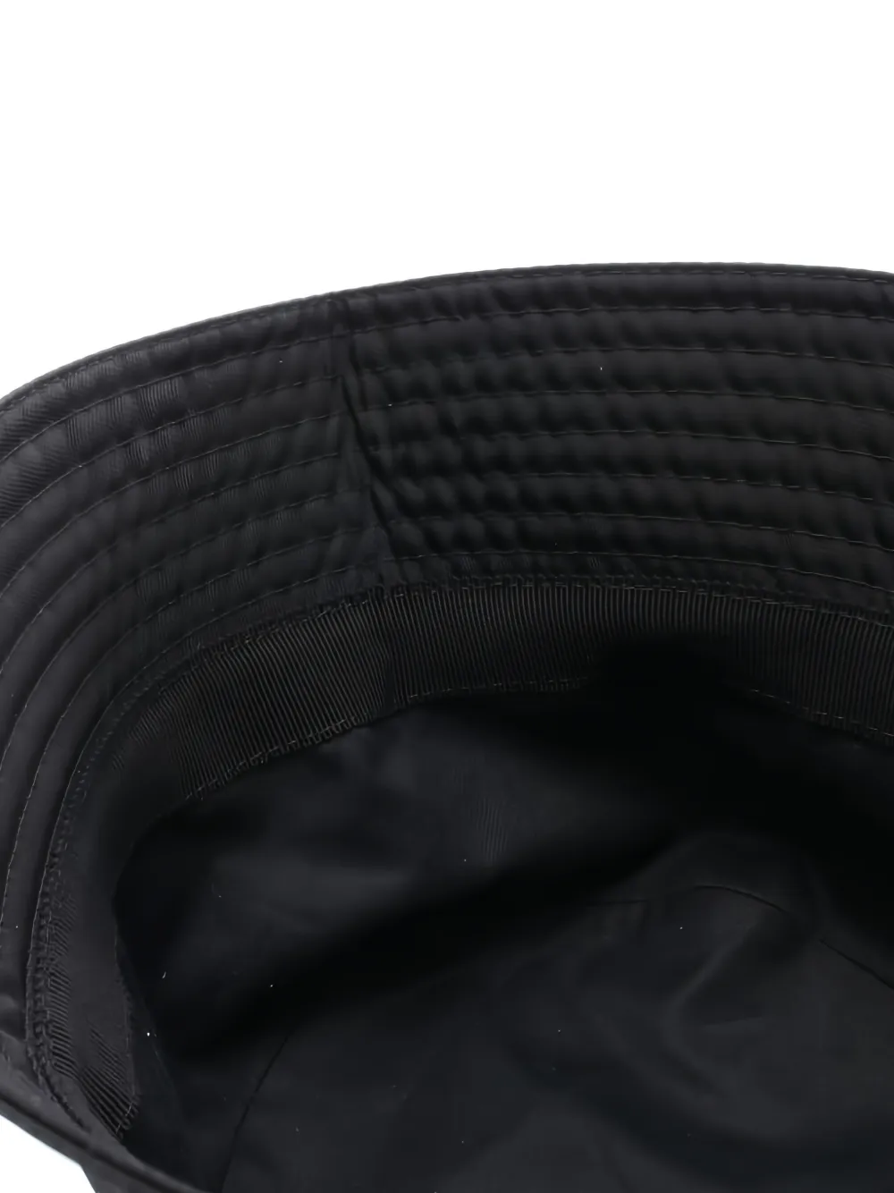  Prada Pre-owned 2010s Re-nylon Triangle-logo Bucket Hat - Black 