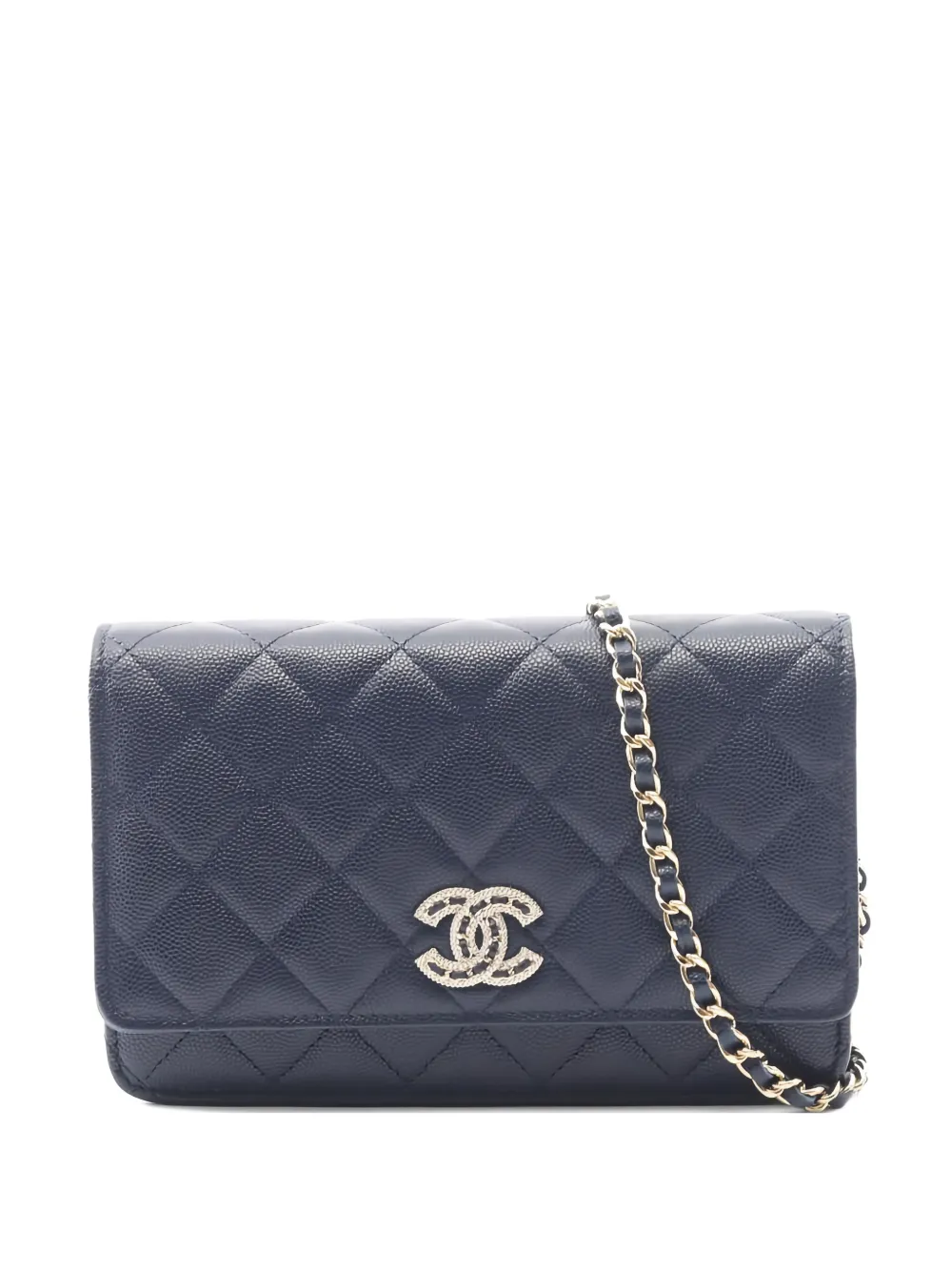 CHANEL Pre-Owned 2021 interlocking-CC shoulder bag - Blu