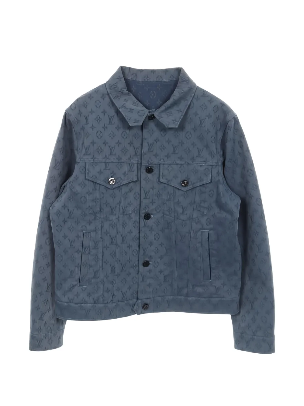 Louis Vuitton Pre-Owned 2010 monogram-print jacket - Blu