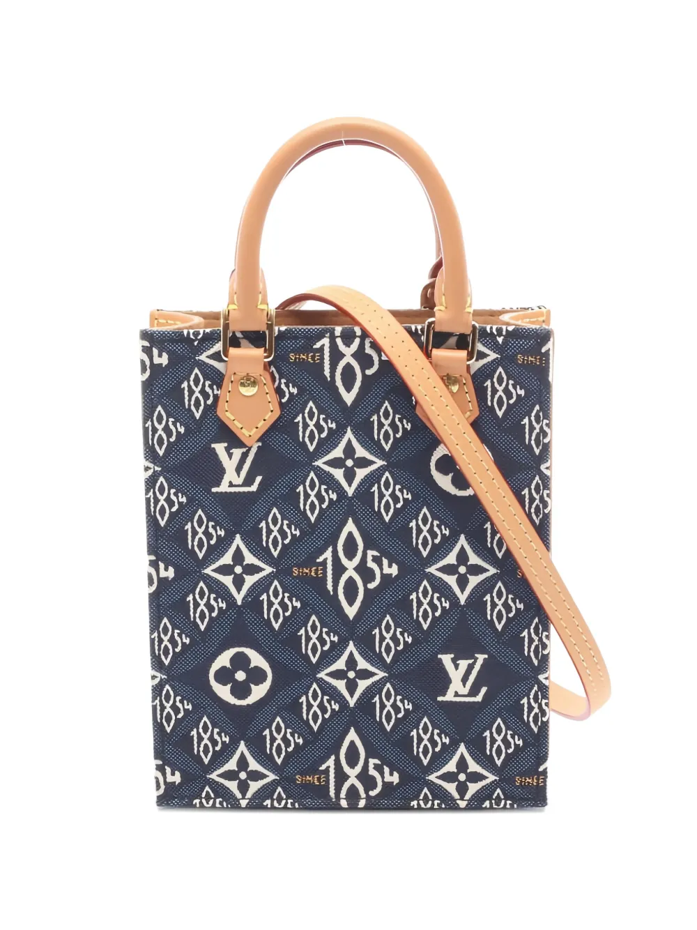 Louis Vuitton Pre-Owned 2020 monogram jacquard sac plat handbag - Blu