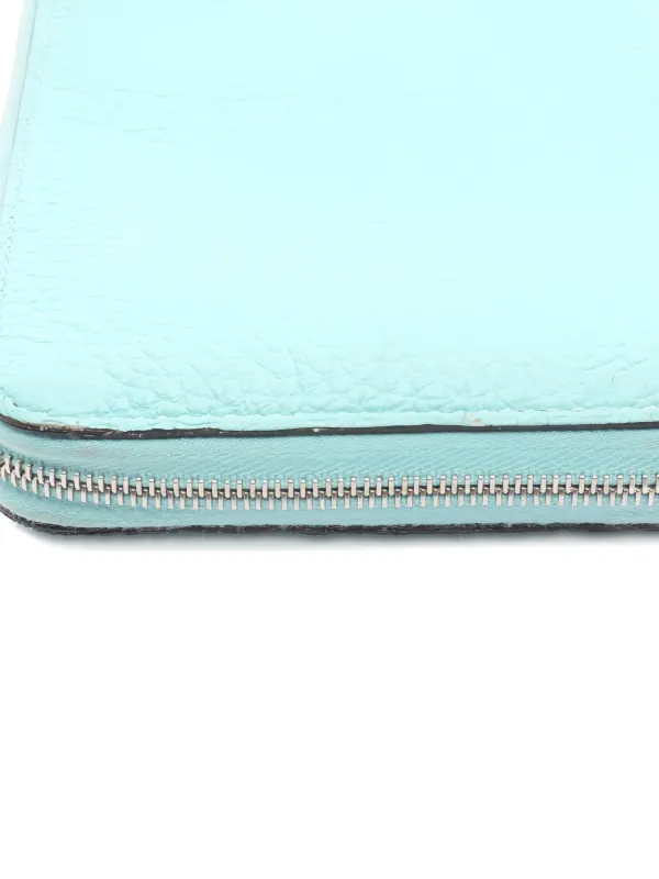 Hermès Pre-Owned 2016 Azap Leather Zip Wallet | Blue | FARFETCH