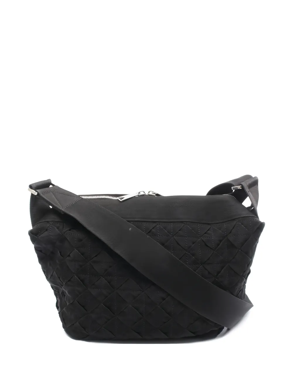 Bottega Veneta Pre-Owned 2010s intrecciato webbing shoulder bag - Nero