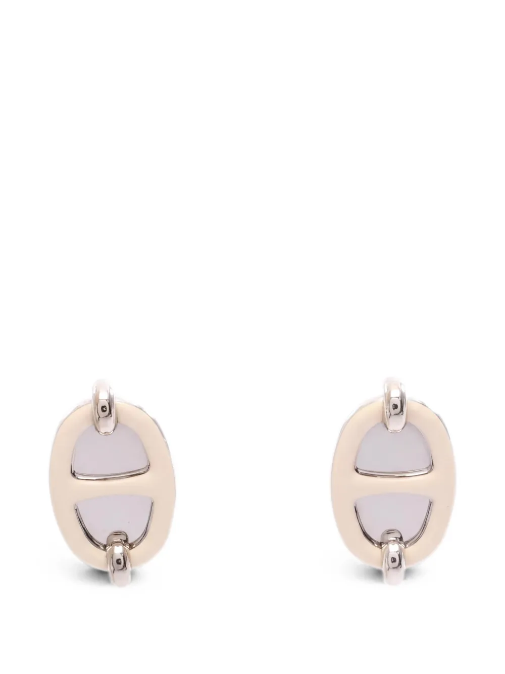 Hermès Pre-Owned mini Maillon earrings - Argento