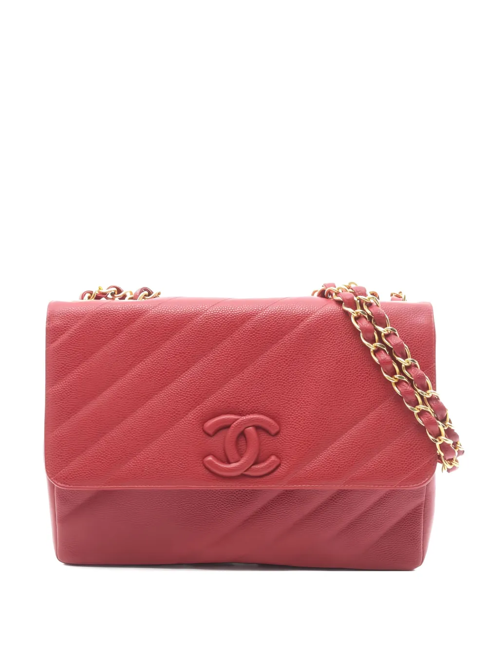 CHANEL Pre-Owned 1994-1996 chain-strap shoulder bag - Rosso
