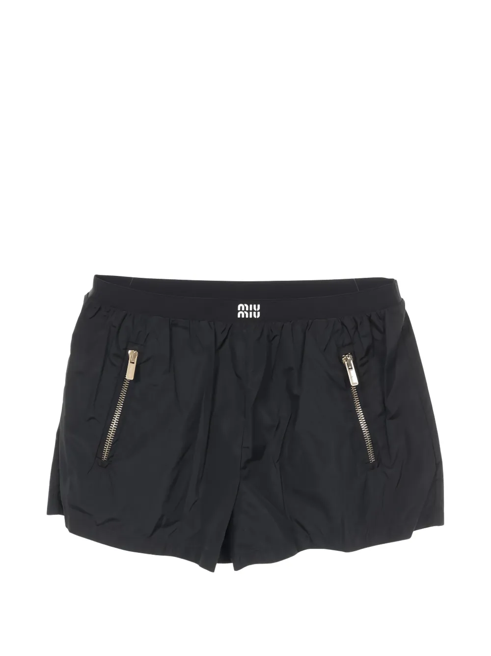 Miu Miu Pre-Owned Easy silk shorts - Nero