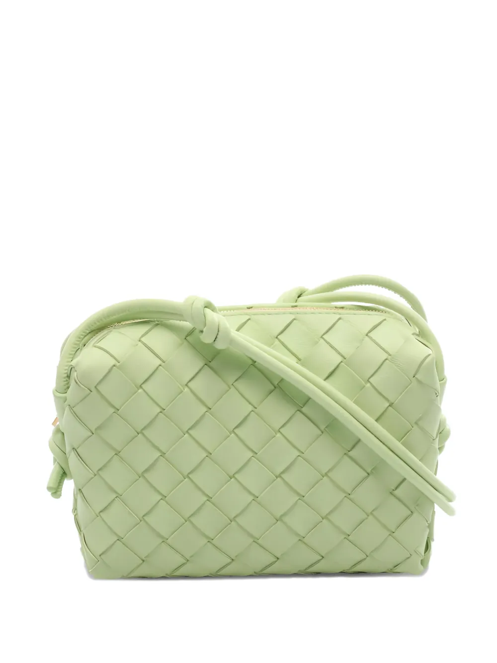 Bottega Veneta Pre-Owned 2010s Loop intrecciato leather shoulder bag - Grün