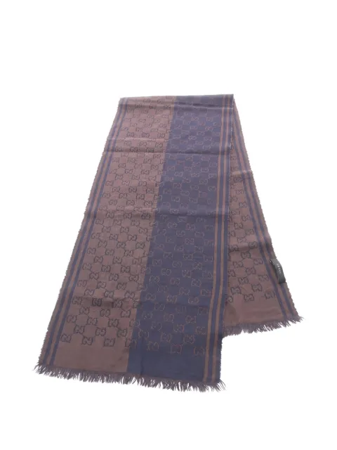 Gucci Pre-Owned 2010s pattern wool scarf