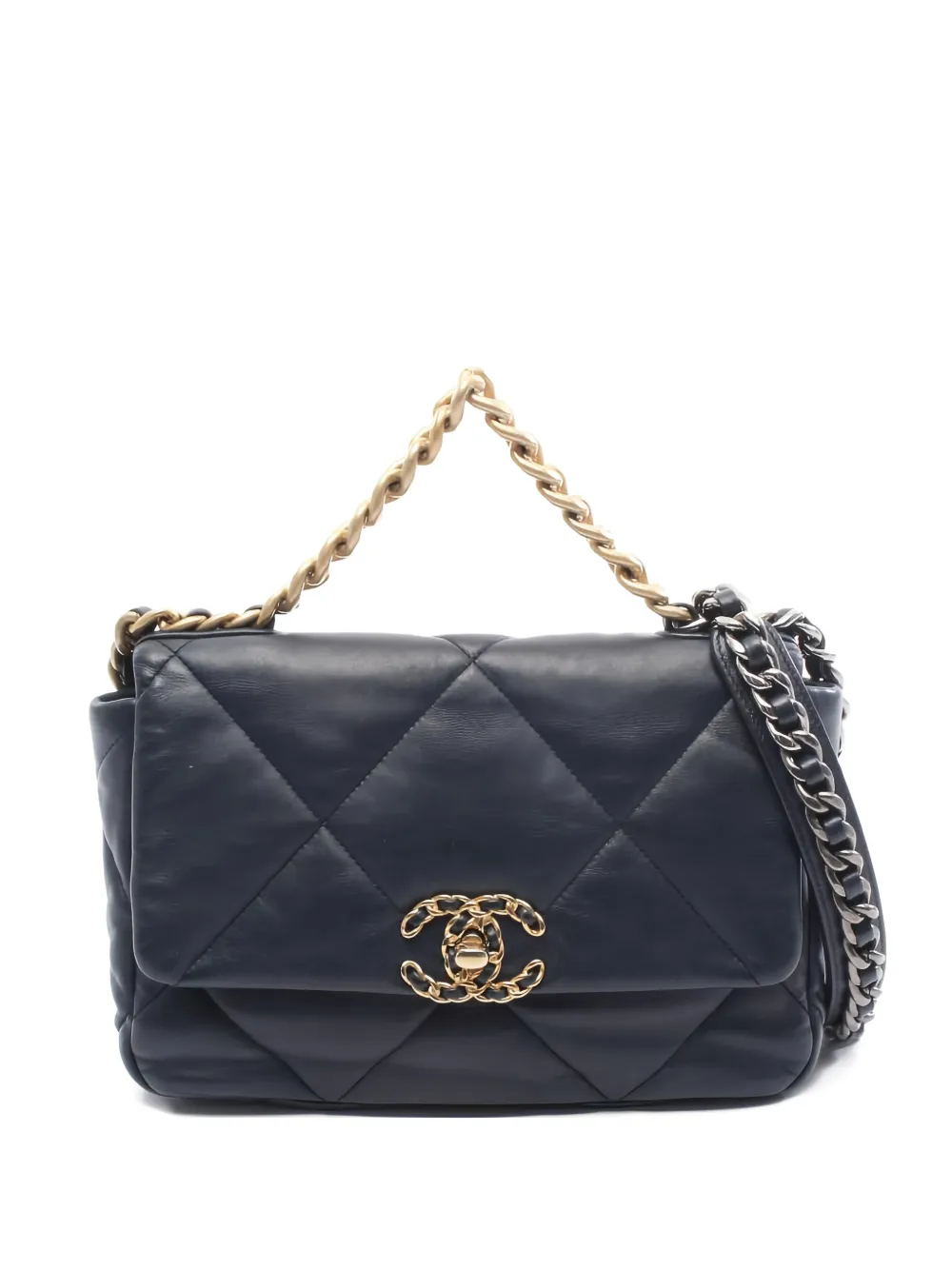 CHANEL Pre-Owned 2020 Matelasse chain shoulder bag - Blu