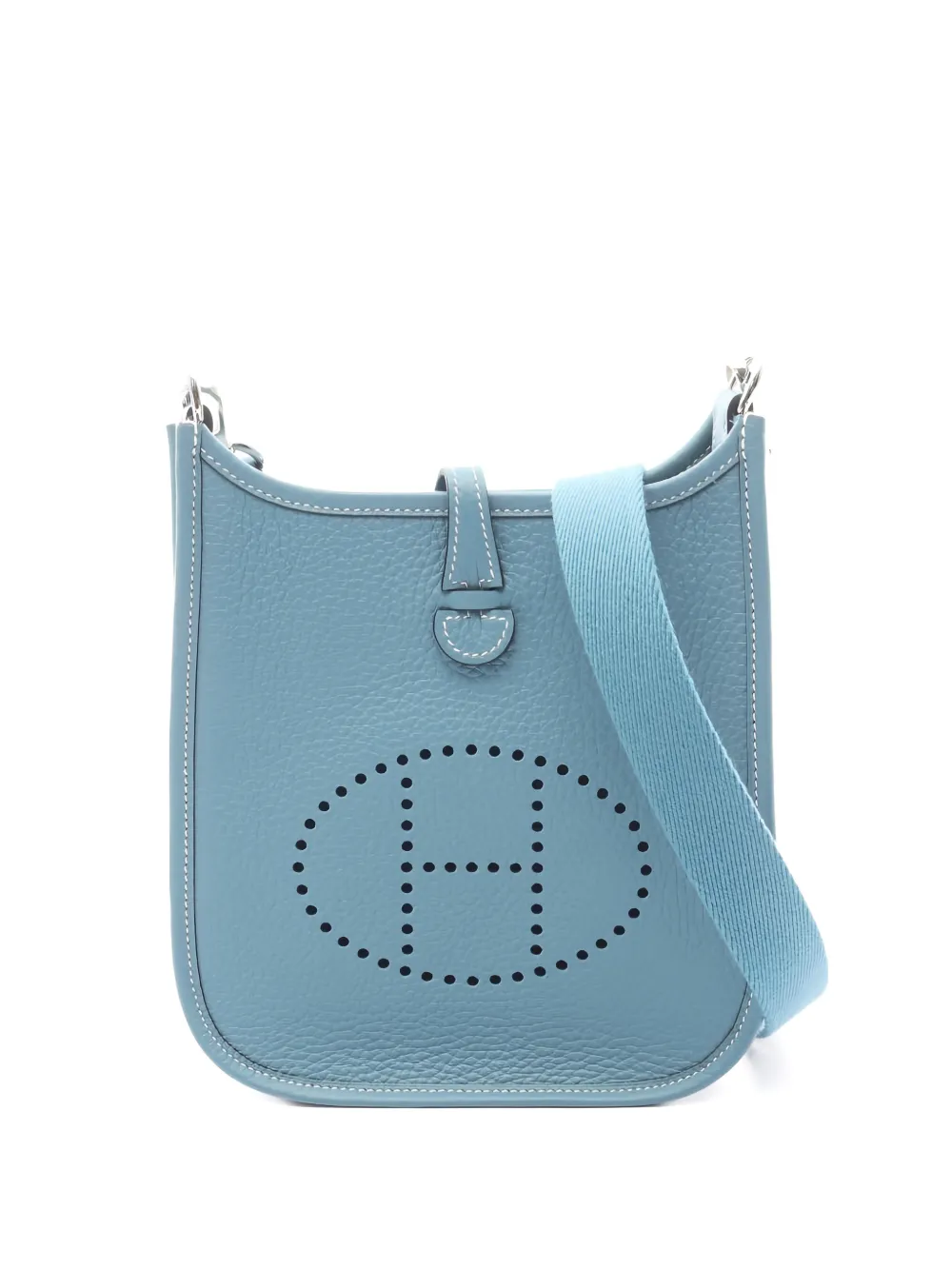Hermès Pre-Owned 2025 leather shoulder bag - Blu