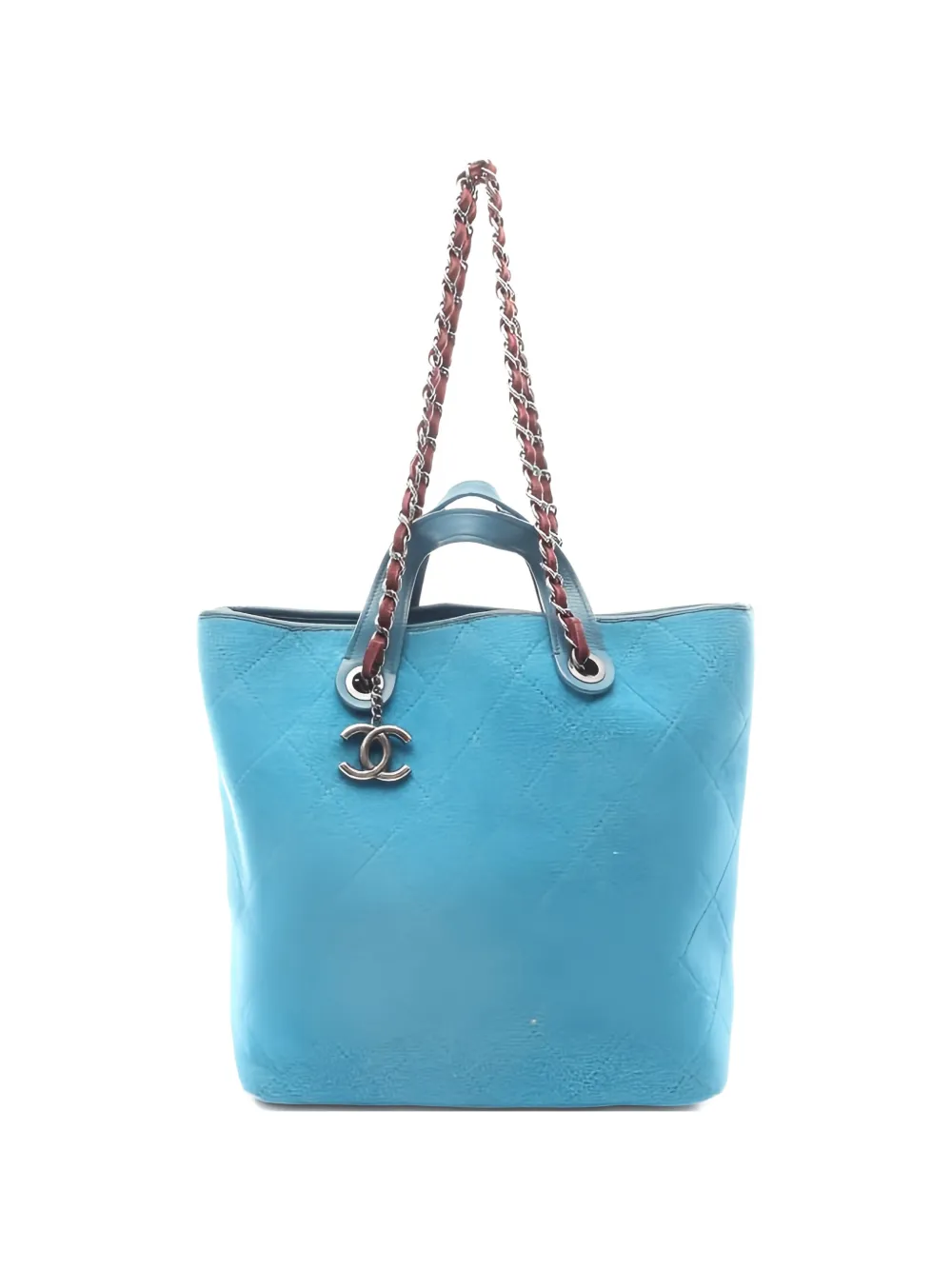 CHANEL Pre-Owned 2011 Matelassé tote bag - Blu