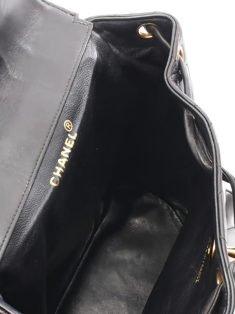 CHANEL Pre-Owned 1994-1996 rugzak van lamsleer Zwart