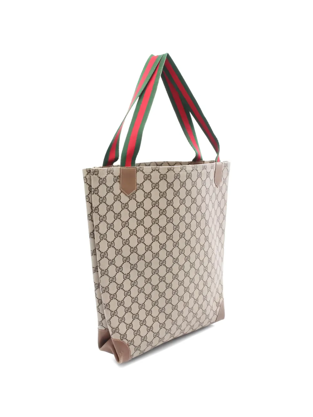 Gucci Pre-owned 2000s GG Sherry Line Tote Bag in Neutrals, view 2