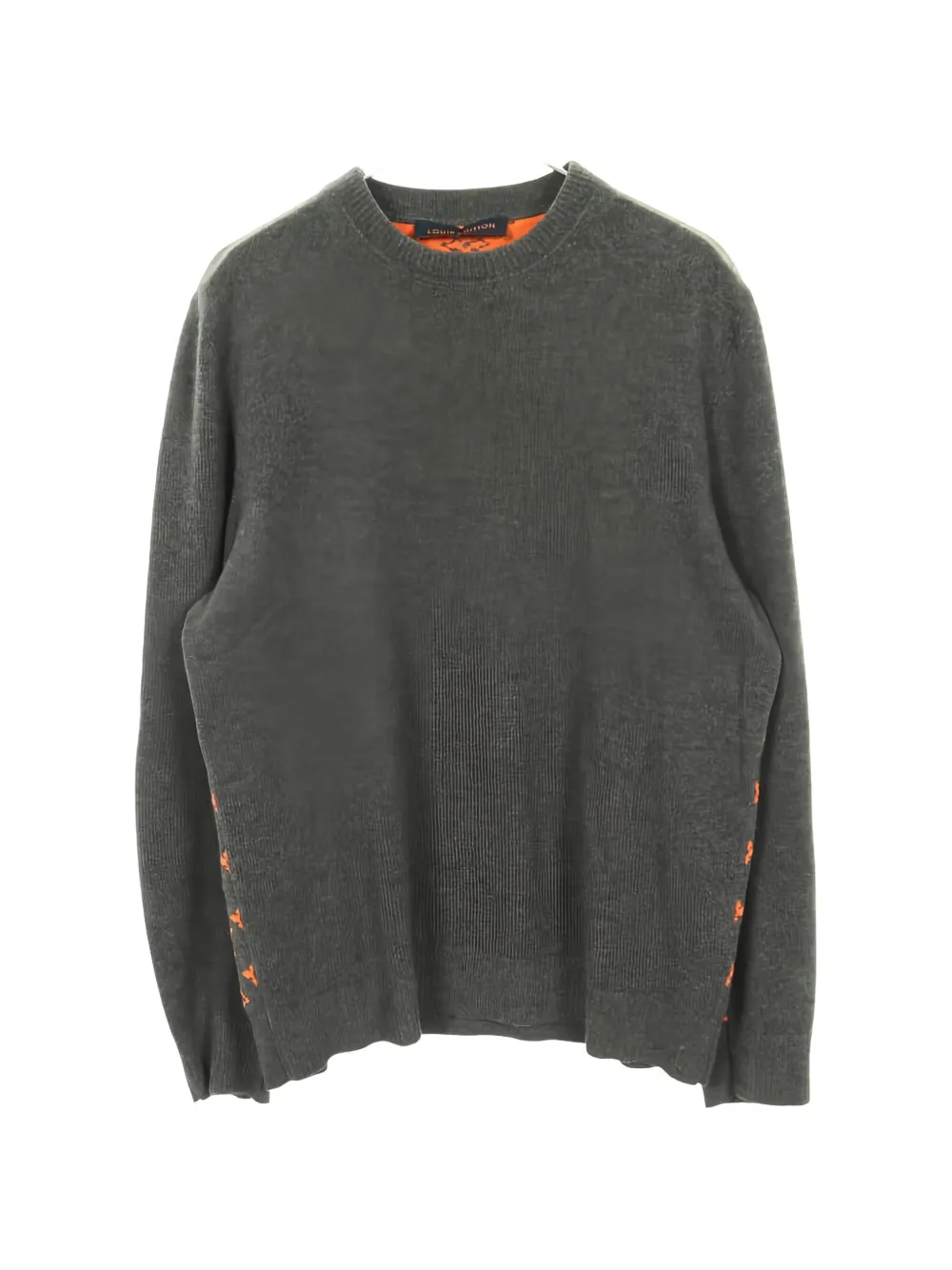 Louis Vuitton Pre-Owned 2000s monogram-knit crew-neck sweater - Grigio