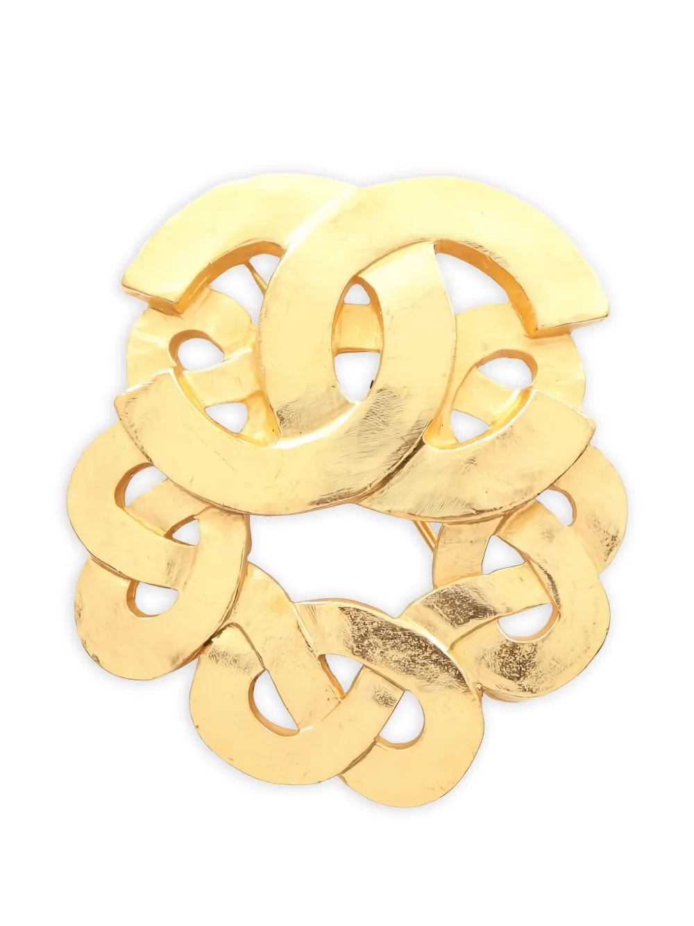CHANEL Pre-Owned 1986-1988 Coco Mark brooch - Oro