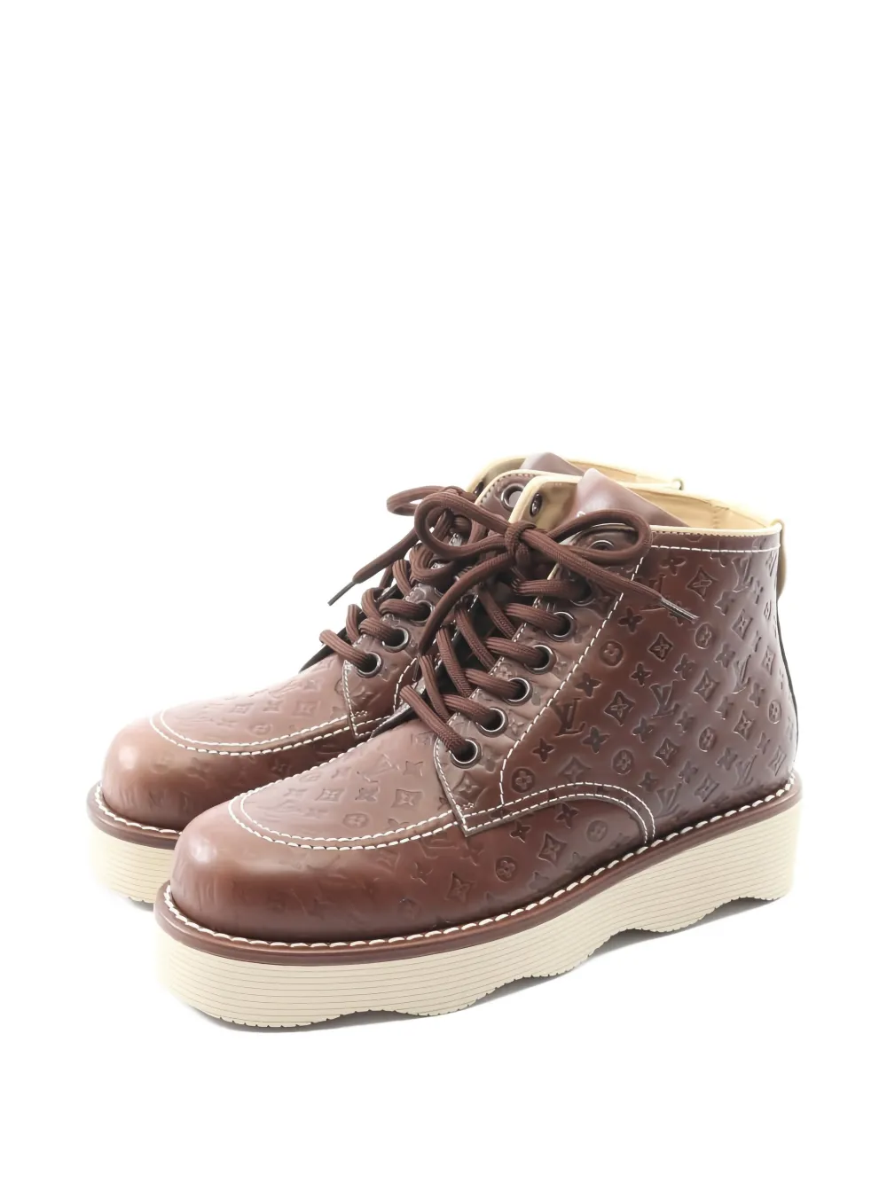 Louis Vuitton Pre-Owned x Tyler The Creator 2024 LV Waves boots - Braun