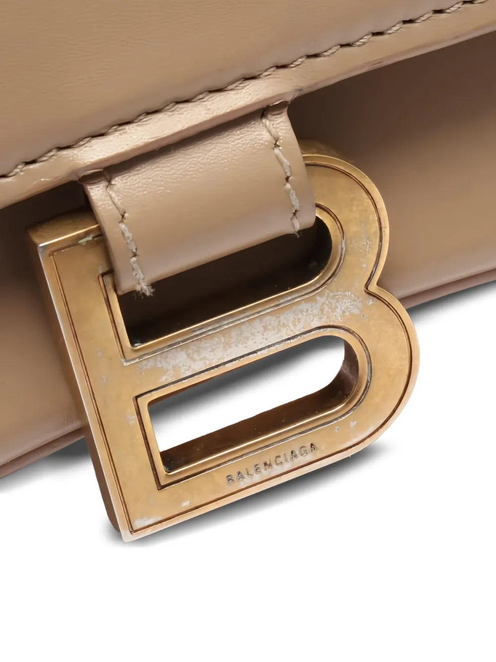 2010s Small Hourglass Leather Tote Bag