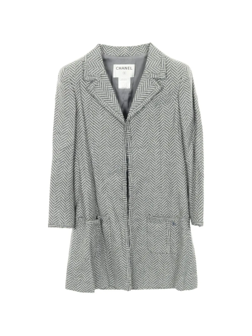 CHANEL Pre-Owned Giacca Coco Mark 1986-1988 - Grigio