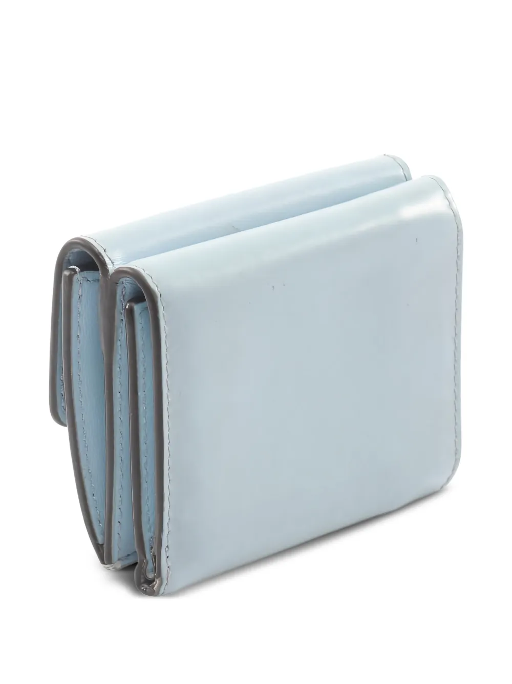 Fendi Pre-owned Logo-debossed Leather Wallet in Blue, view 2