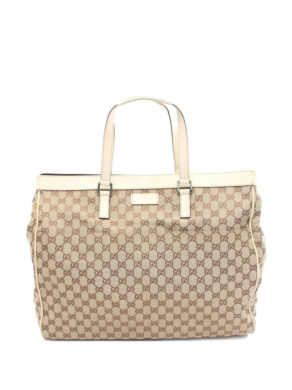 Gucci Pre-Owned canvas leather handbag - Toni neutri