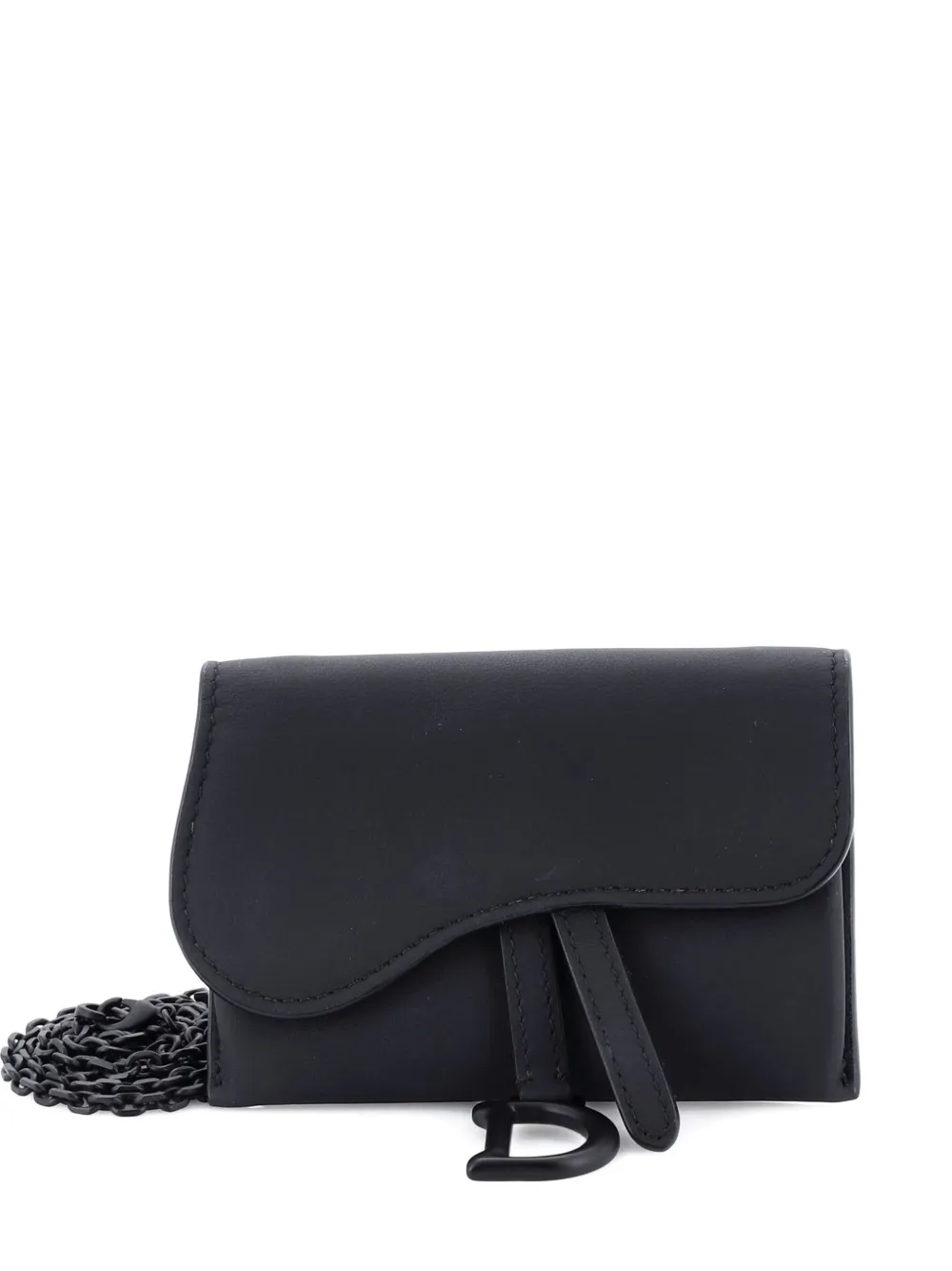 Christian Dior Pre-Owned Ultra Matte Saddle Nano Pouch Leather belt bag - Nero