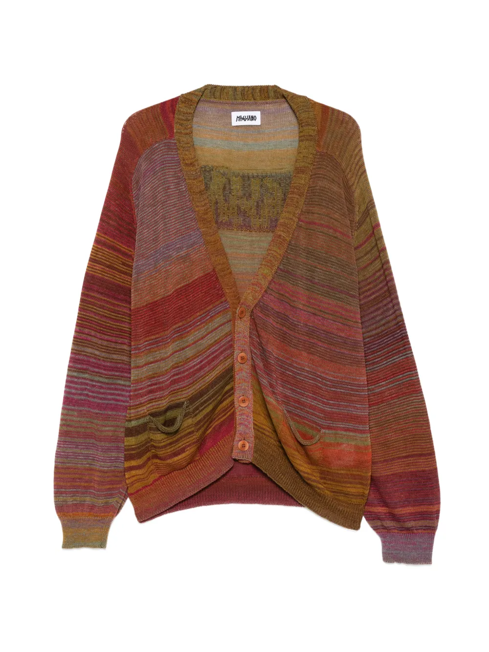 Magliano logo-detail cardigan - Rosso