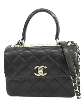 CHANEL Pre-Owned 2021-2025 ミニ マトラッセ ラムスキン トレンディ