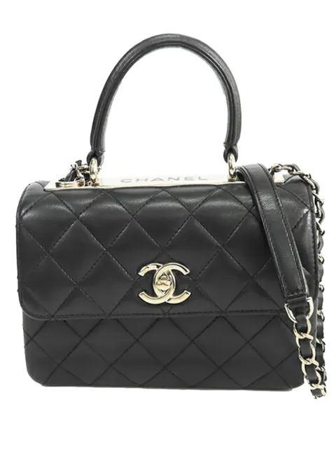CHANEL Pre-Owned 2021-2025 Mini Quilted Lambskin Trendy CC Flap satchel