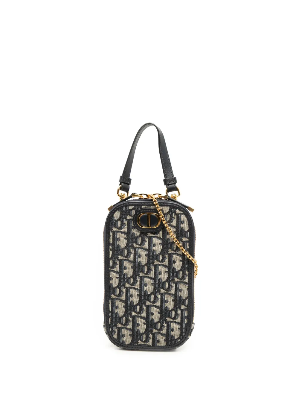 Christian Dior Pre-Owned 2024 Oblique Canvas 30 Montaigne Call in Dior Phone Holder satchel - Blu