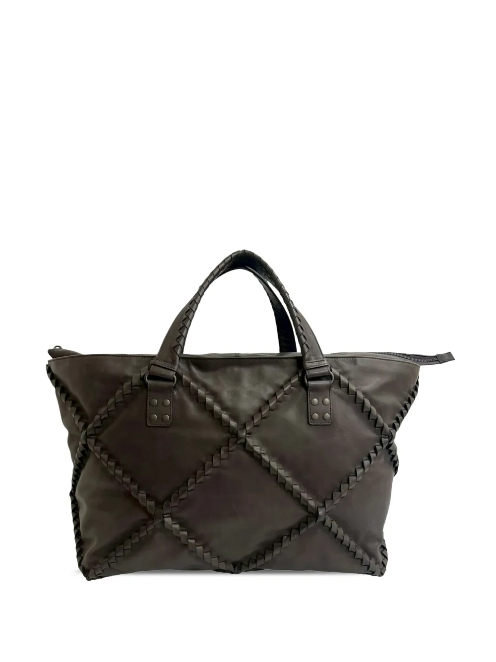 Bottega Veneta Pre-Owned 2012-2025 Nappa Diamond Intrecciato tote bag - Marrone