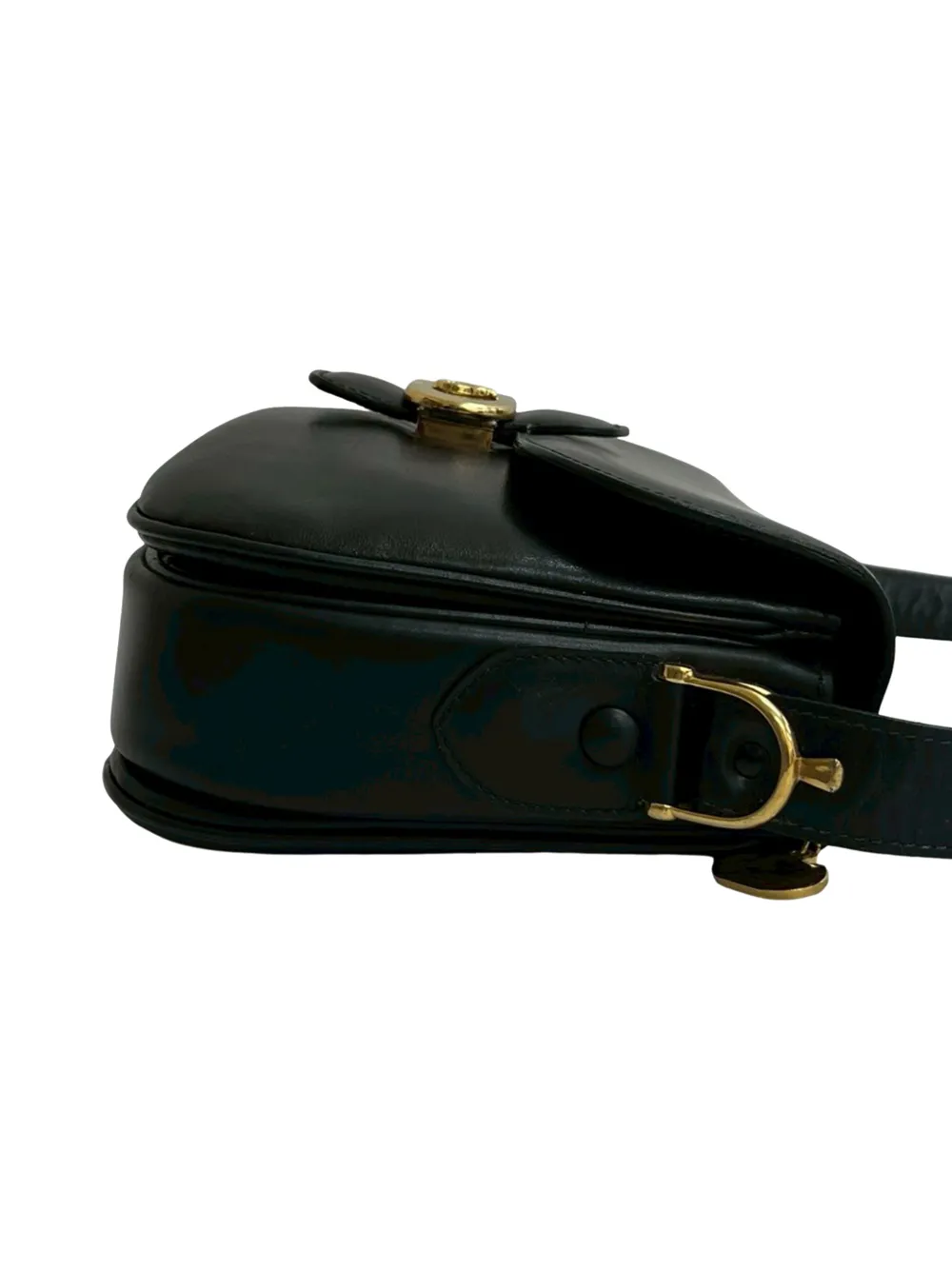 2000-2025 Leather Logo Horse Carriage Crossbody Bag