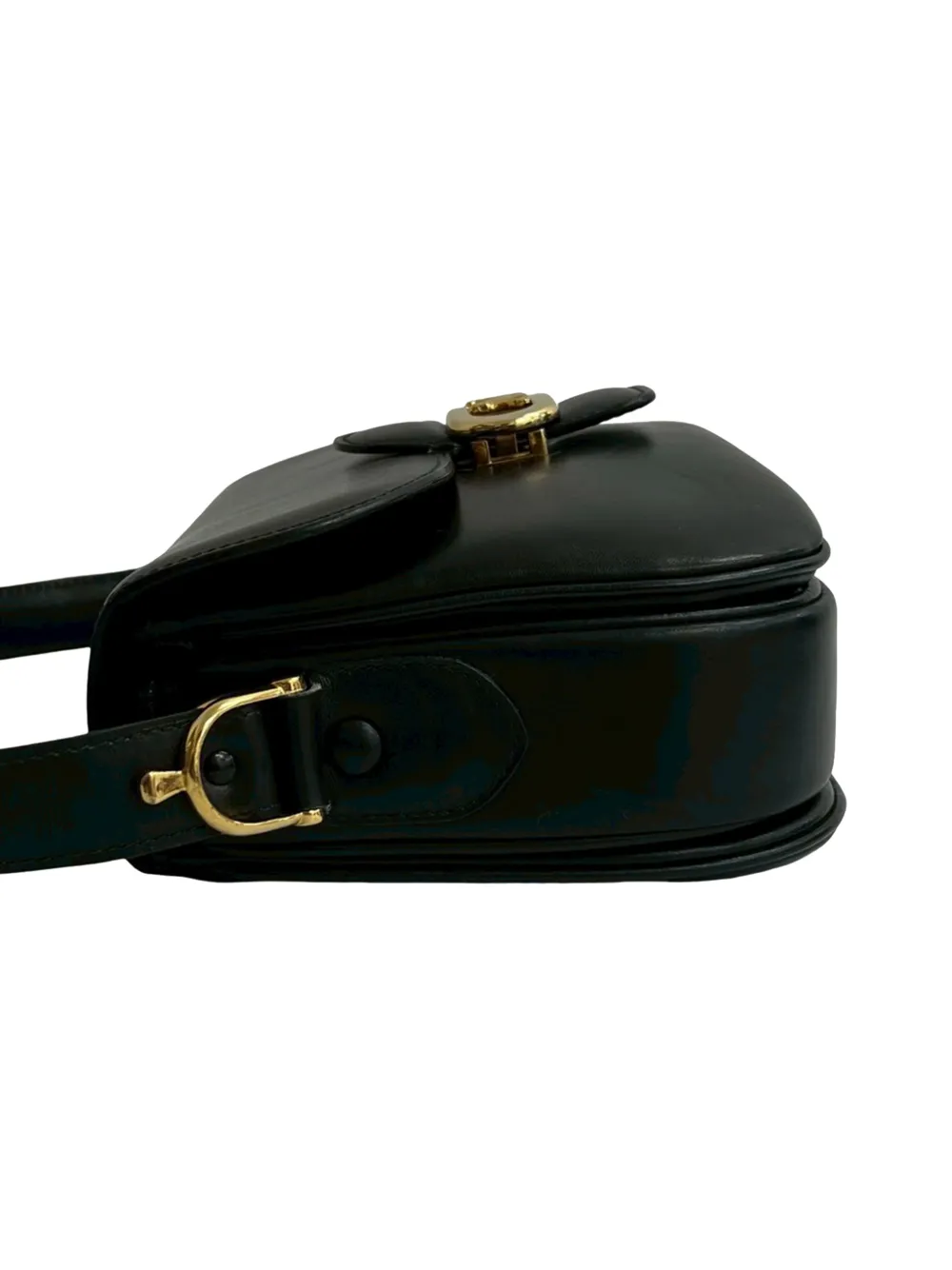 2000-2025 Leather Logo Horse Carriage Crossbody Bag