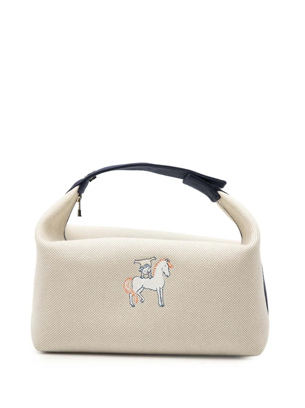 Hermès Pre-Owned 2021-2025 Large Toile Bride A Brac Cabriole Case vanity bag - Marrone