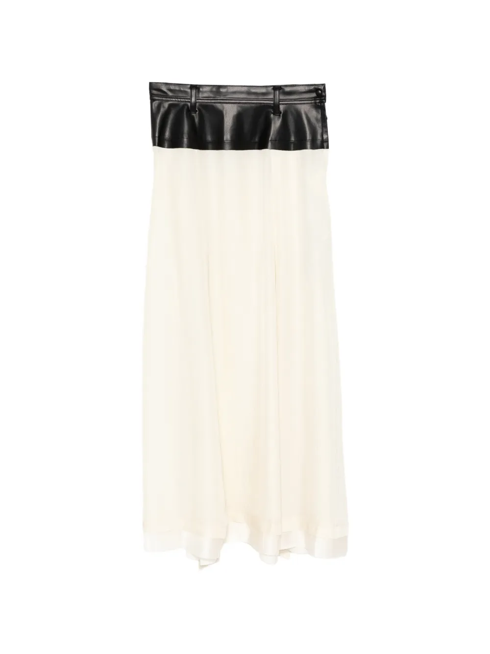 Toga Twill Maxi Skirt In White