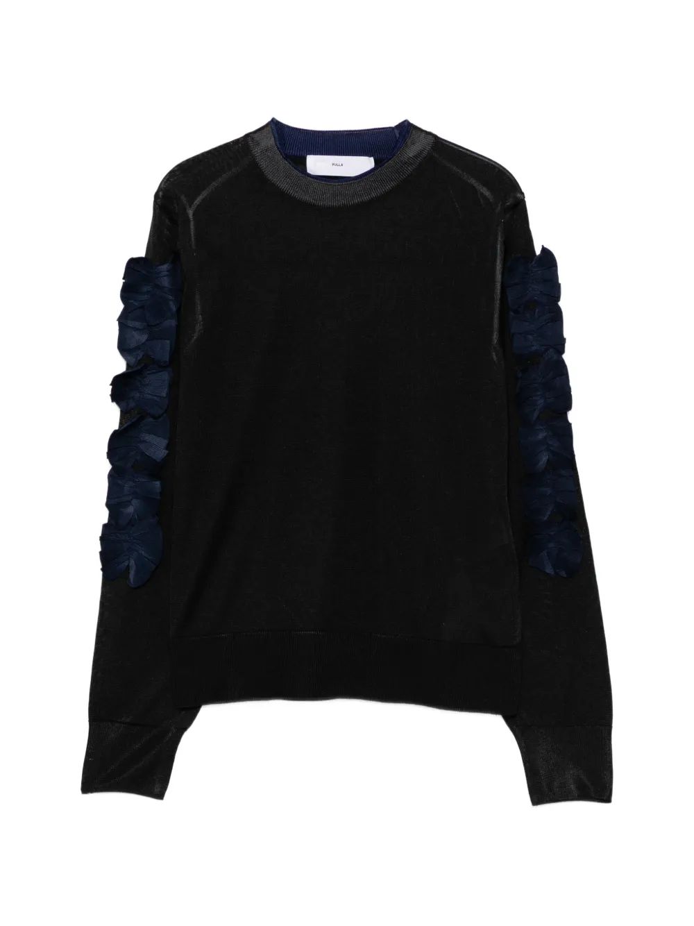 Toga Motif T-shirt In Black