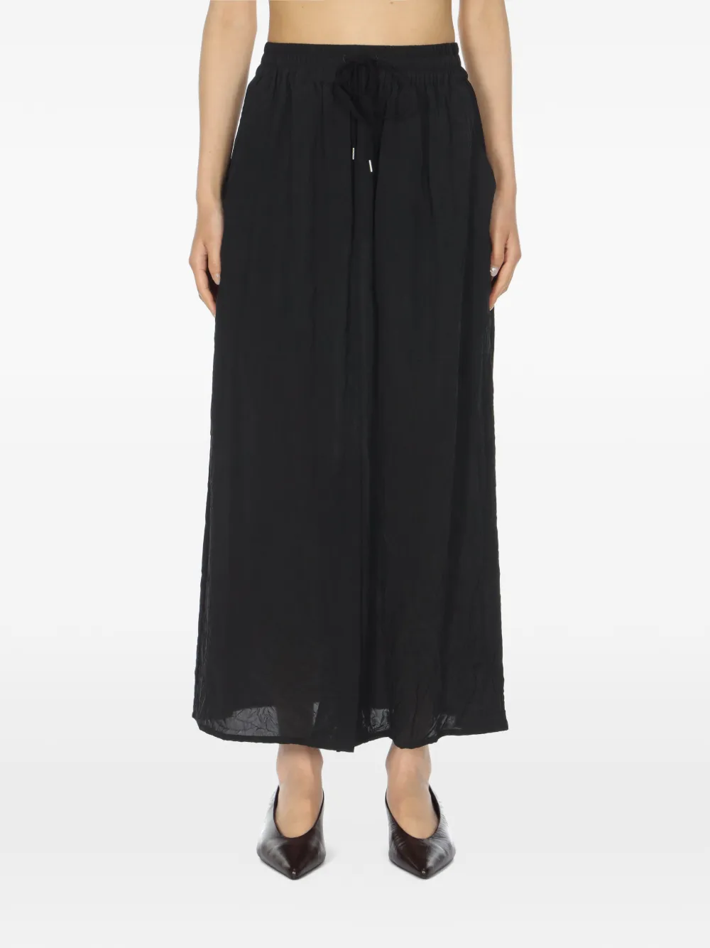Studio Nicholson Rok met elastische taille Zwart