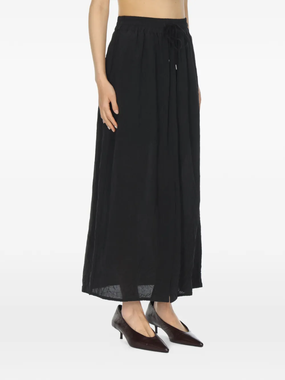Studio Nicholson Rok met elastische taille Zwart