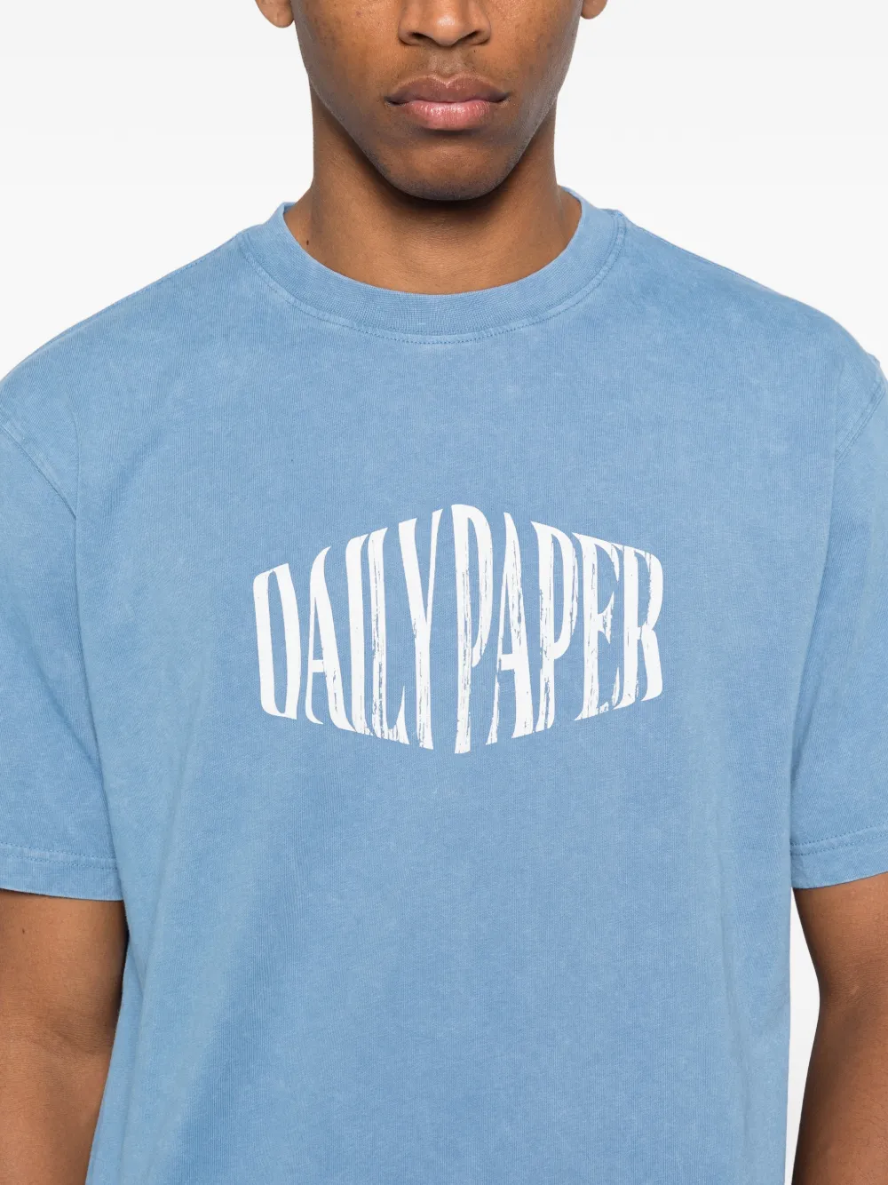 Daily Paper T-shirt met logoprint Blauw