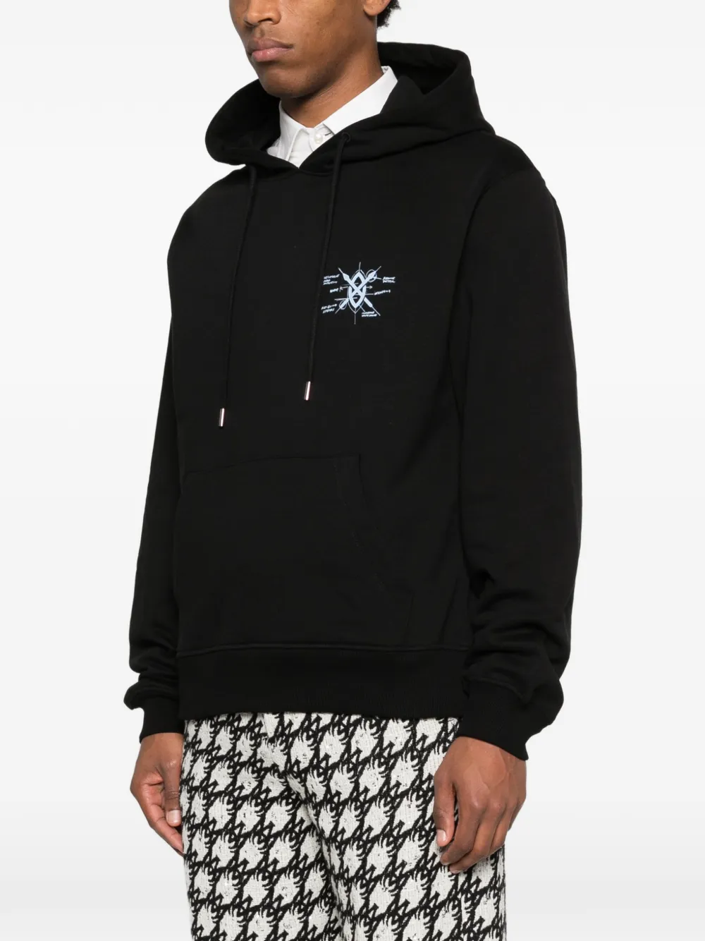 Daily Paper Hoodie met print Zwart