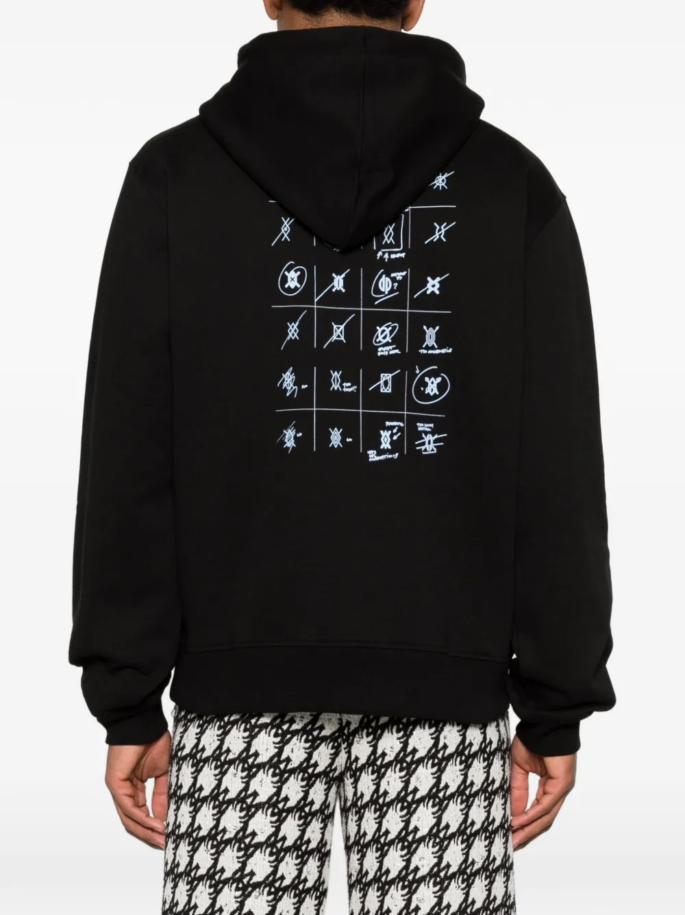 Daily Paper Hoodie met print Zwart