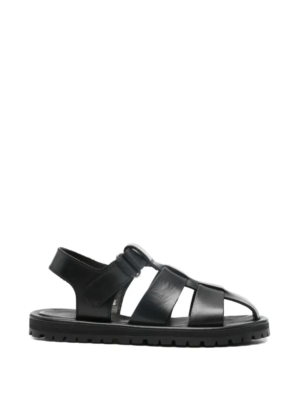 Studio Nicholson Sandom Leather Sandals in Black
