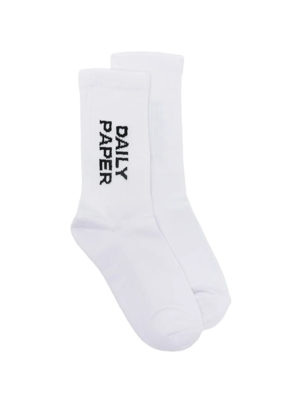 Daily Paper logo-print socks - Bianco