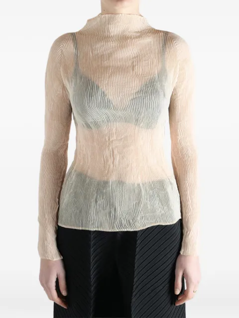 Issey Miyake Top mit Falten