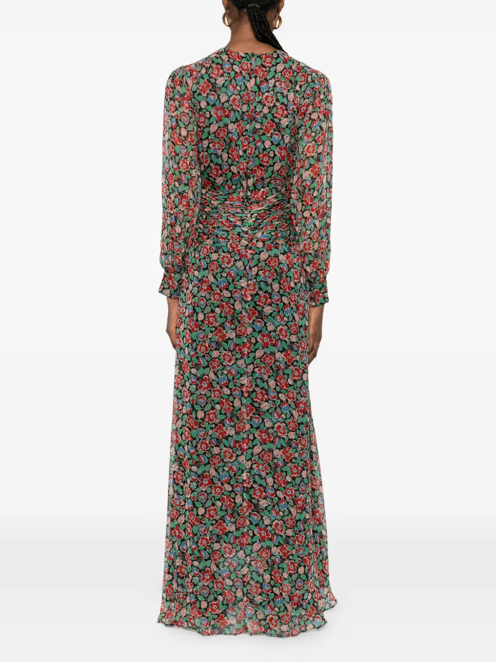 Rixo Meera maxi-jurk Zwart