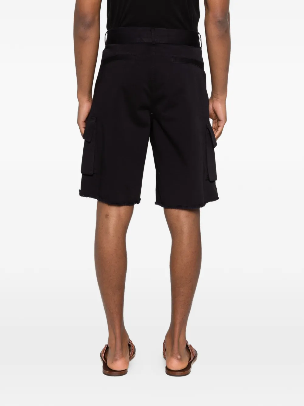 Laneus Shorts met ceintuur Blauw